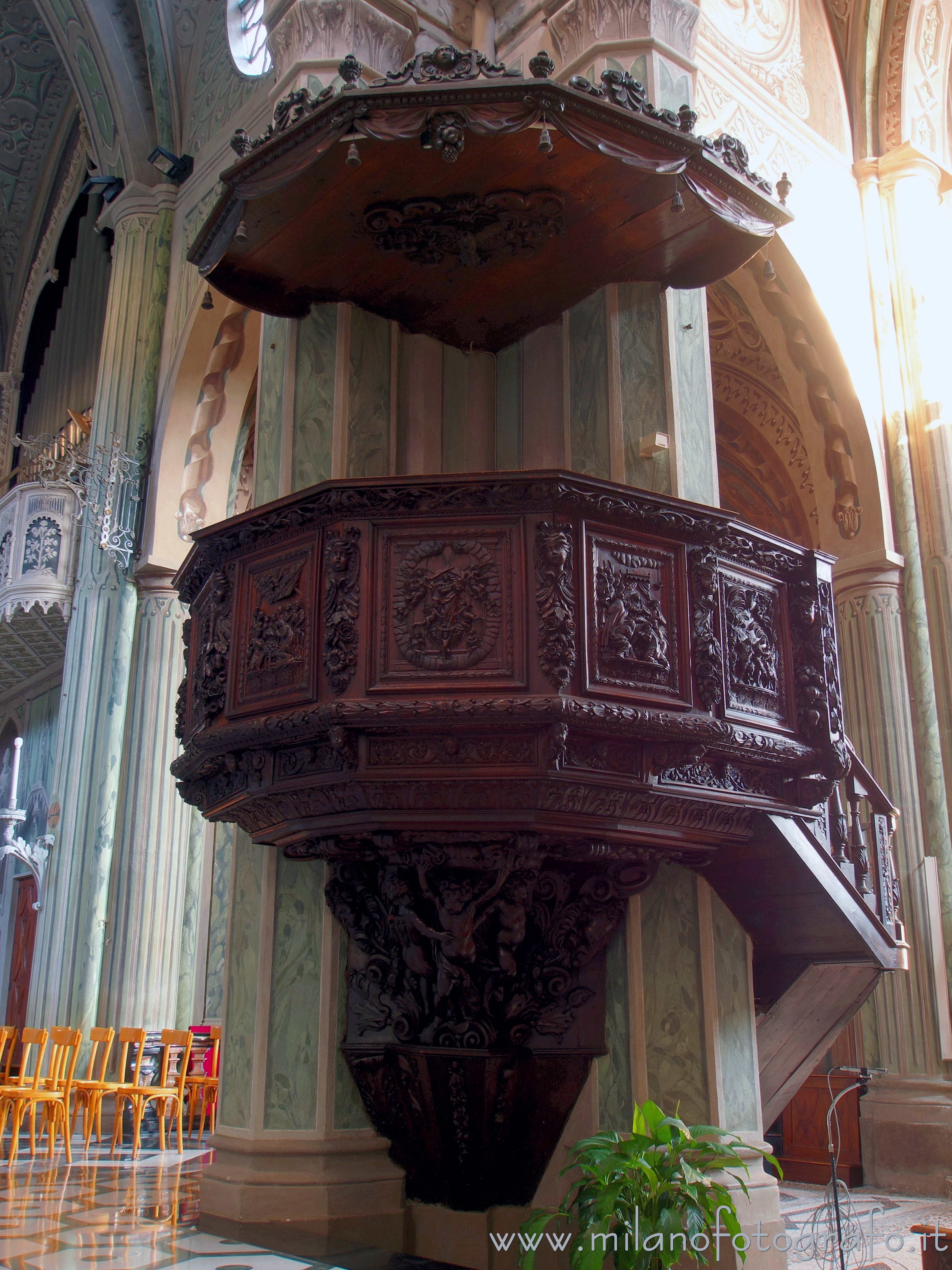 Biella (Italy) - Pulpit of the Cathedral of Biella